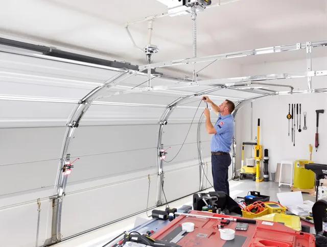 Garage door cable repair service by Norwalk Garage Door Repair in Norwalk