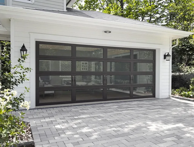 Norwalk Garage Door Repair design specialist presenting custom garage door options to Norwalk homeowner