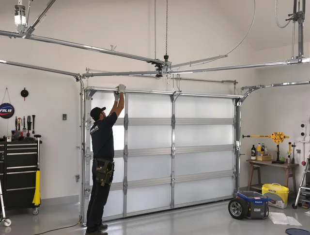Norwalk Garage Door Repair certified team performing precision garage door installation in Norwalk