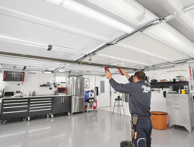 Overhead garage door repair service by Norwalk Garage Door Repair in Norwalk